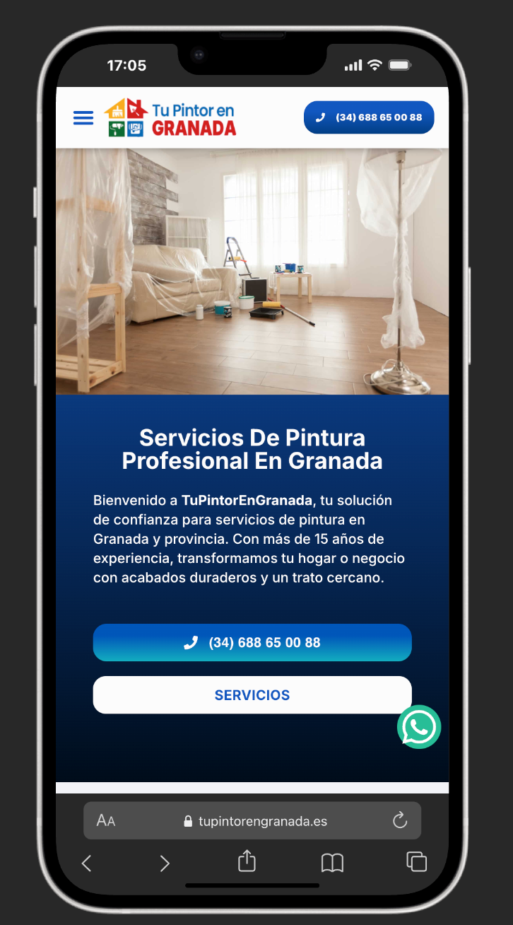 Tu Pintor en Granada en móvil