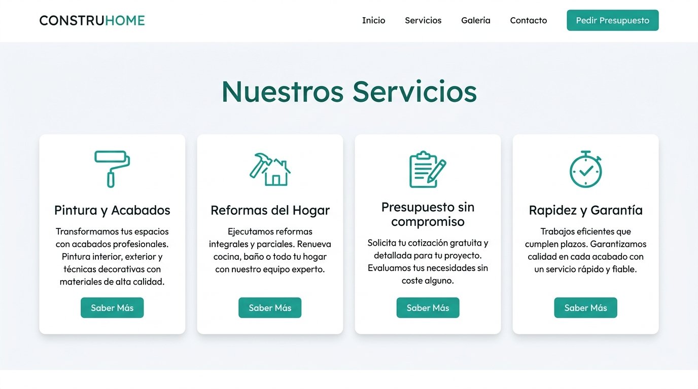Estructura clara de servicios y propuesta de valor